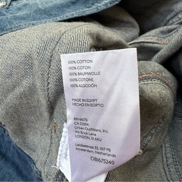 NWT Free People We The Free Second Chances Pull On Jean Shorts Drawstring Blue M - Picture 7 of 16